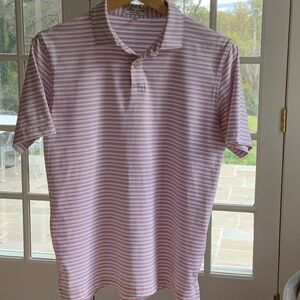 Peter Millar Boys Striped Performance Polo Shirt